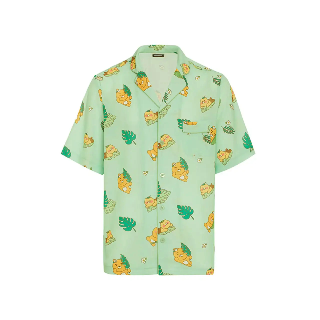 Kakao Friends - Ryan & Choonsik Leafy Summer Pajamas Set - Kakao Friends - Clothing - Harumio