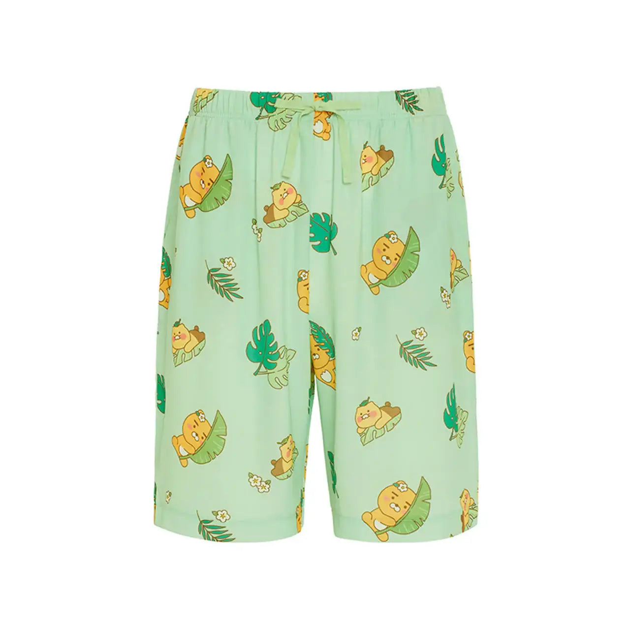 Kakao Friends - Ryan & Choonsik Leafy Summer Pajamas Set - Kakao Friends - Clothing - Harumio