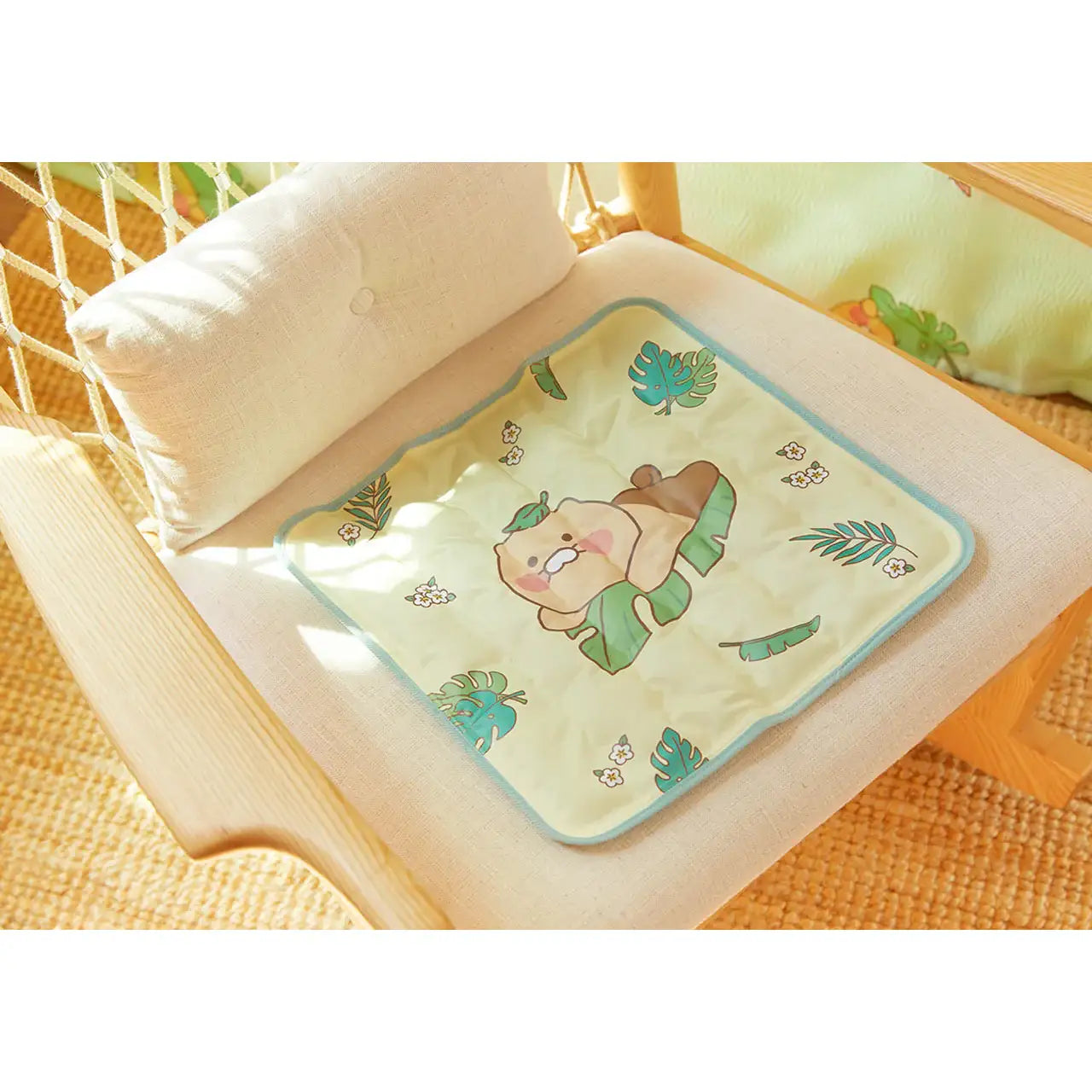 Kakao Friends - Ryan & Choonsik Greenery Cooling Sitting Cushion - Kakao Friends - Home & Living, Accessories - Harumio
