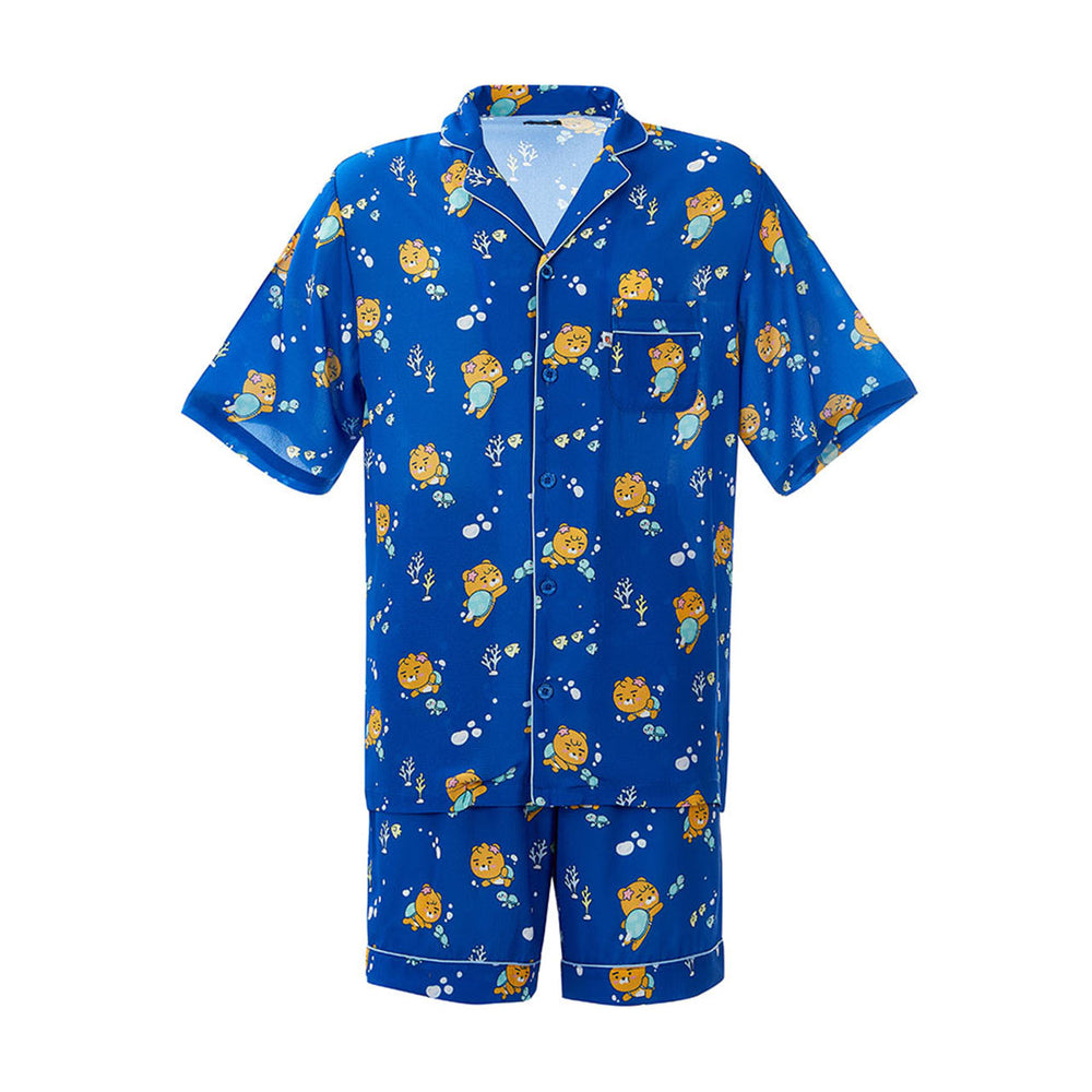 Kakao Friends - Ocean Vibe Blue Pajamas (Men)