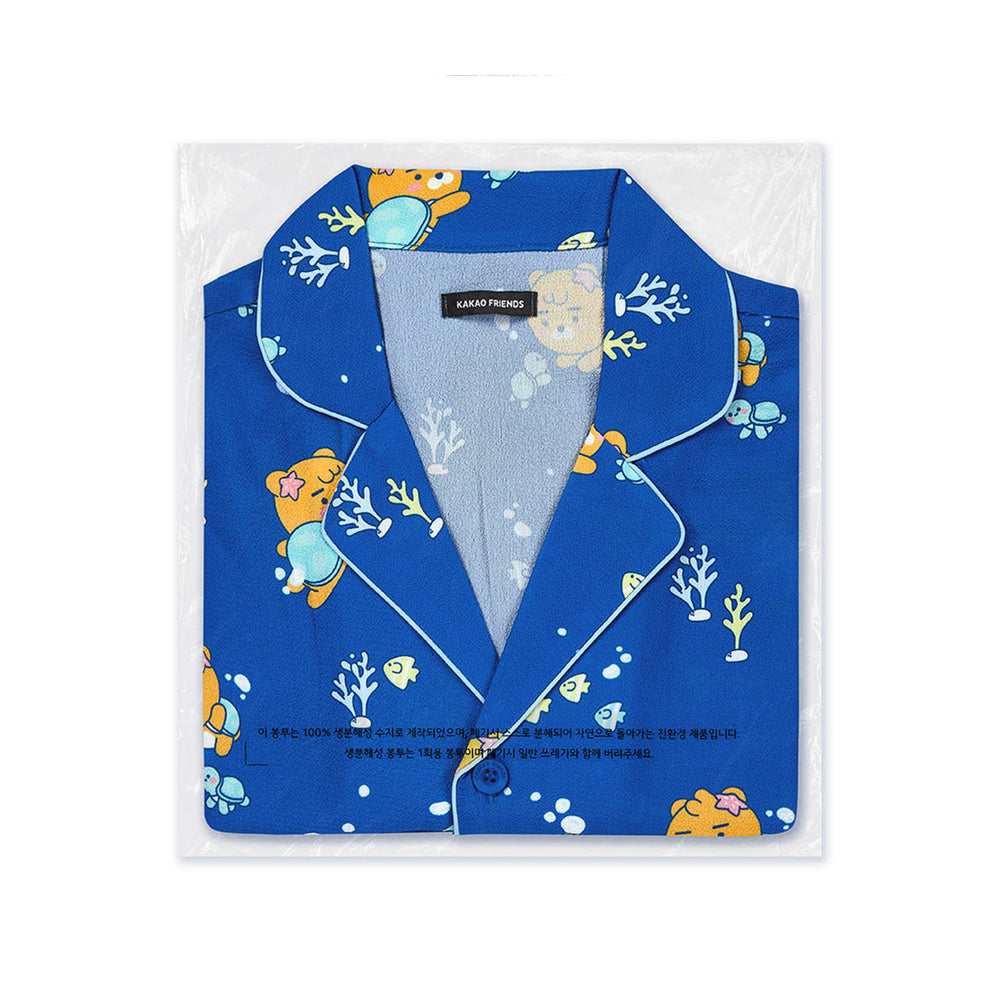 Kakao Friends - Ocean Vibe Blue Pajamas (Men)