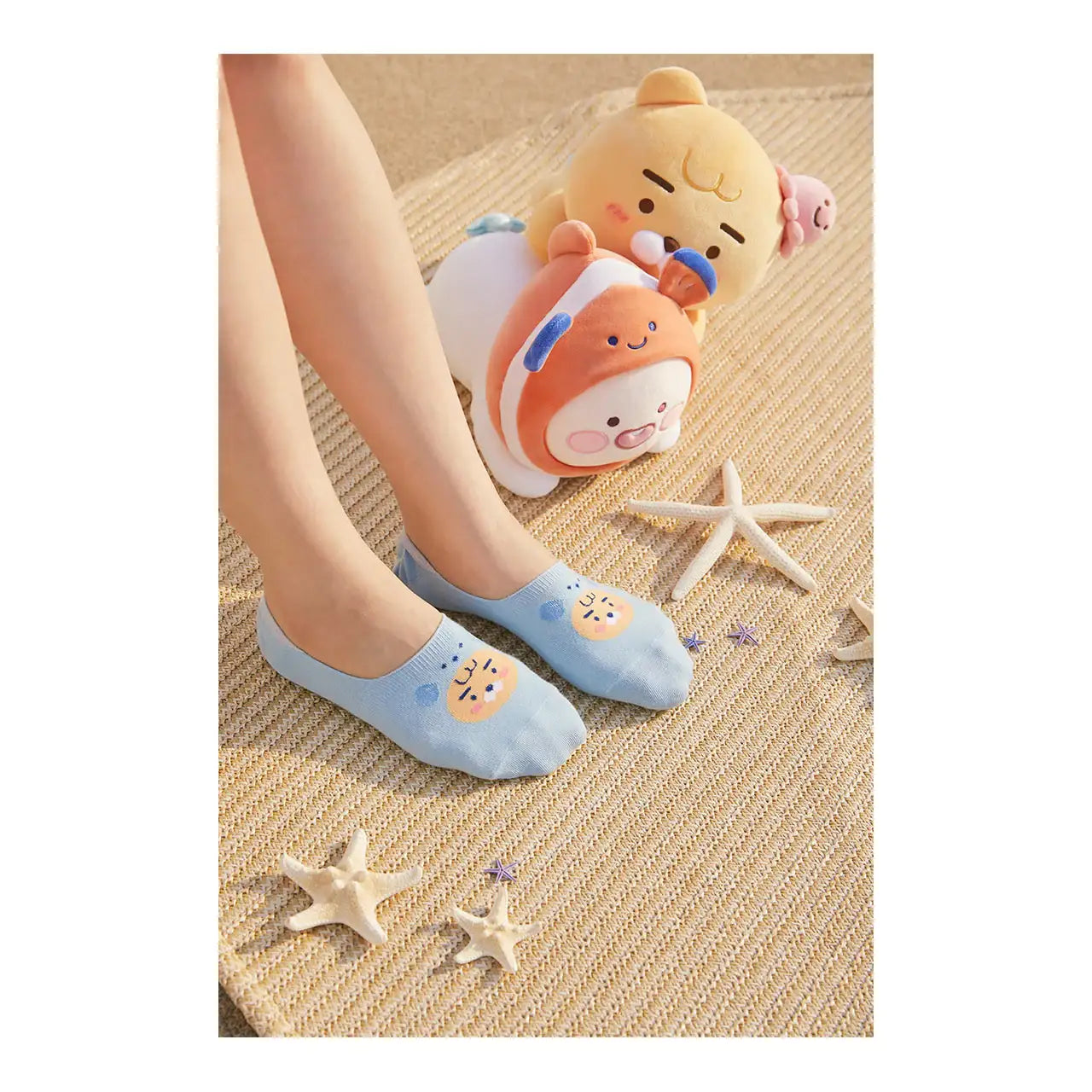 Kakao Friends - Ocean Vibe Unisex Friends Socks - Kakao Friends - Socks - Harumio