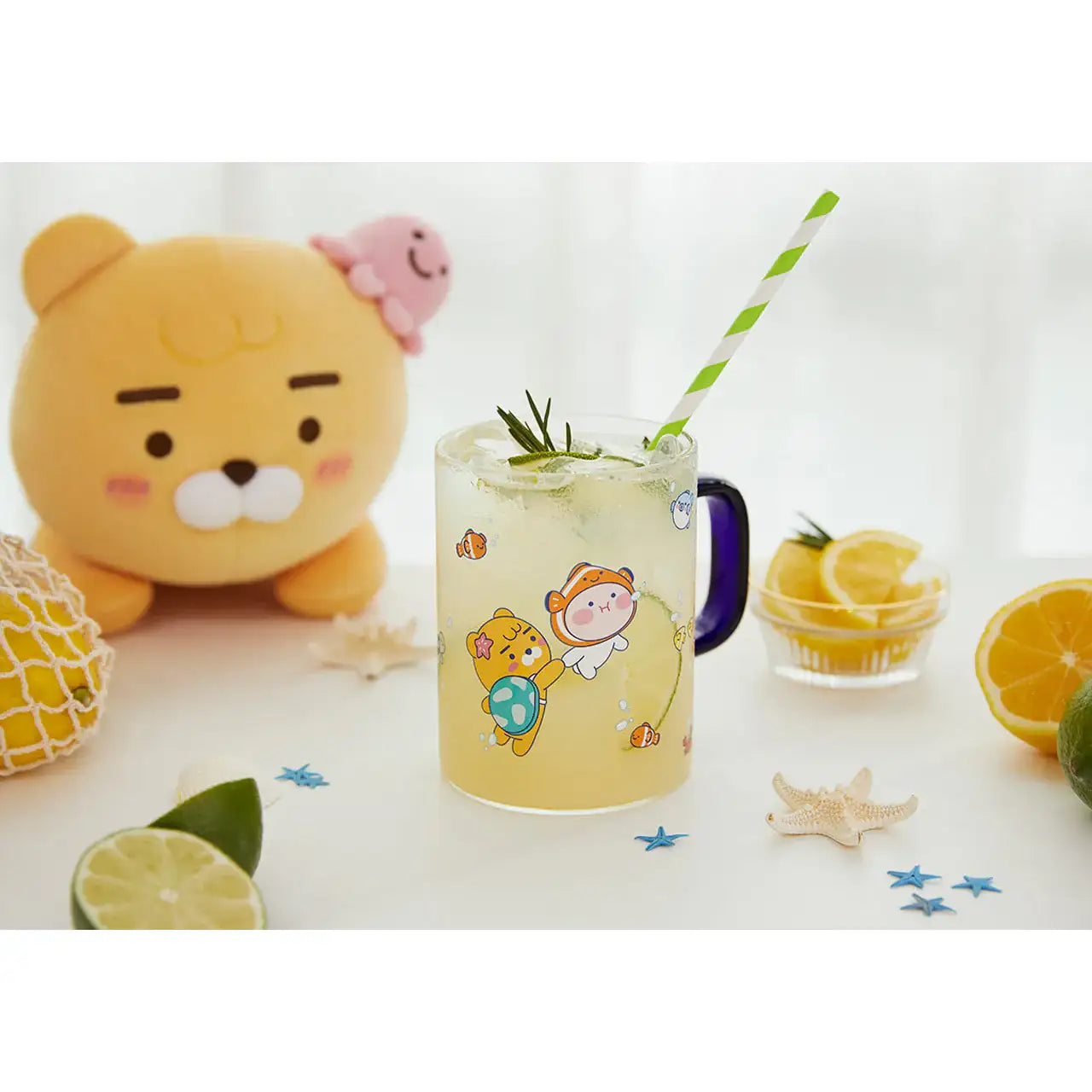 Kakao Friends - Ocean Vibe Glass Cup - Kakao Friends - Home & Living, Accessories - Harumio