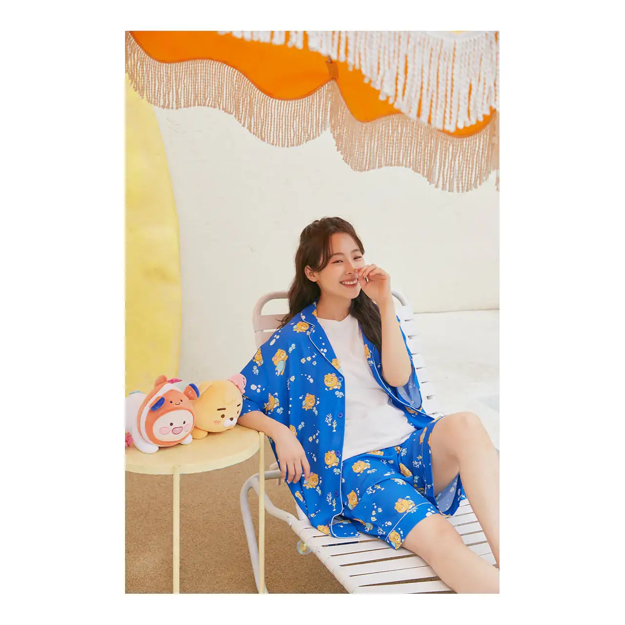 Kakao Friends - Ocean Vibe Blue Pajamas (Men) - Kakao Friends - Clothing - Harumio