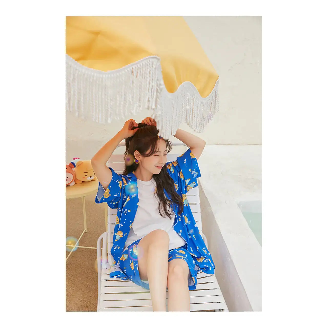 Kakao Friends - Ocean Vibe Blue Pajamas (Men) - Kakao Friends - Clothing - Harumio
