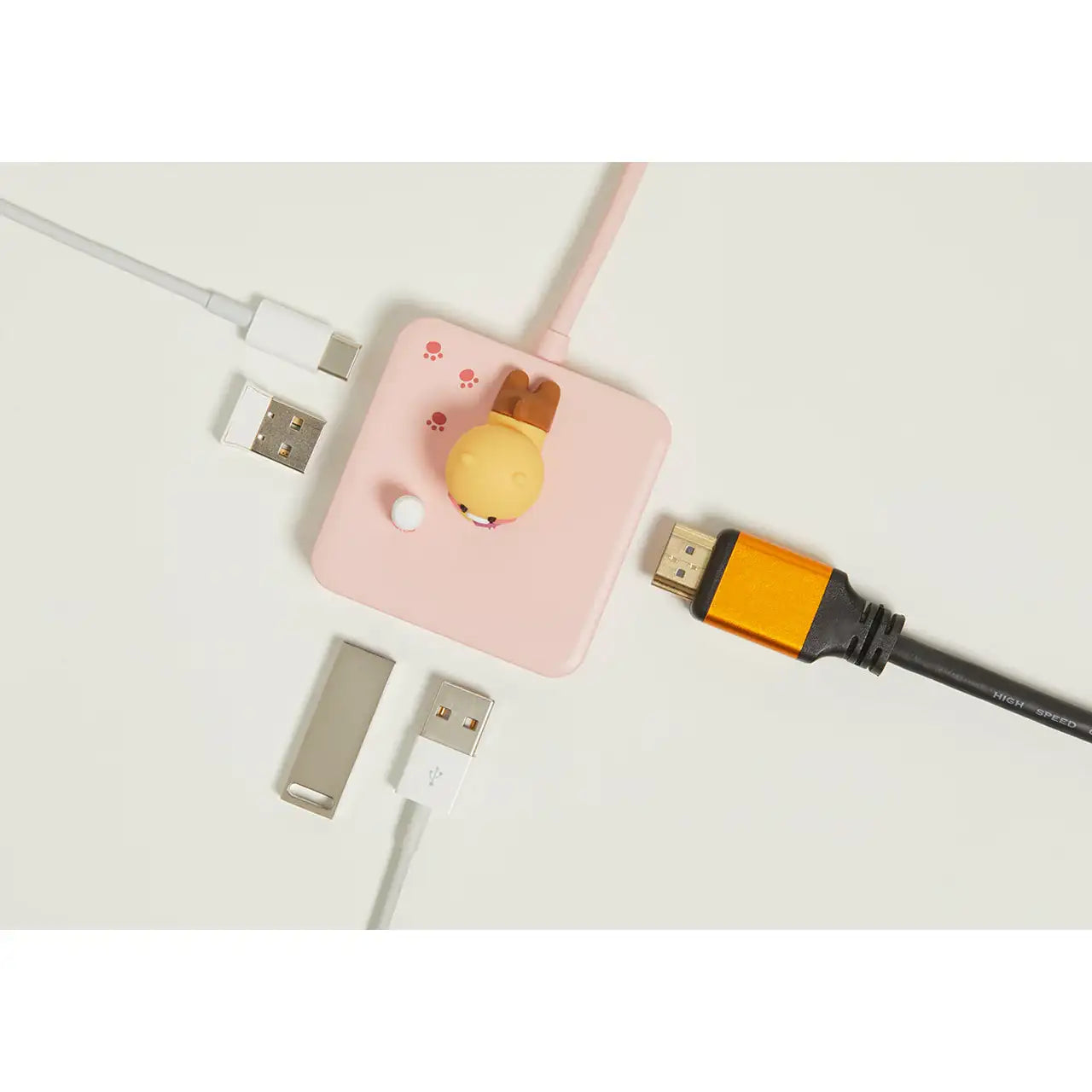 Kakao Friends - 5-in-1 USB-C Adaptor - Kakao Friends - Home & Living, Accessories - Harumio
