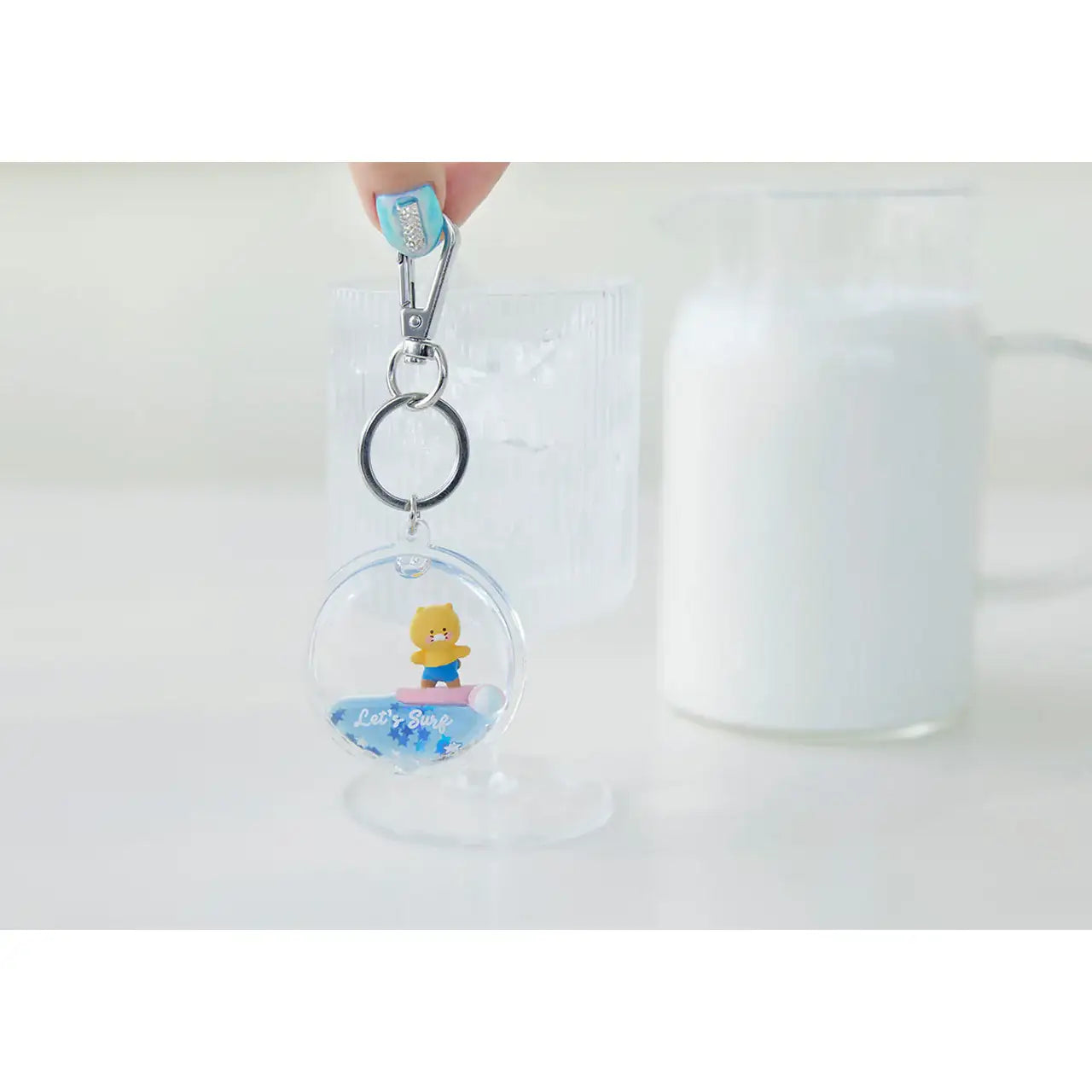 Kakao Friends - Choonsik Let's Surf Waterball Keyring - Kakao Friends - Accessories - Harumio