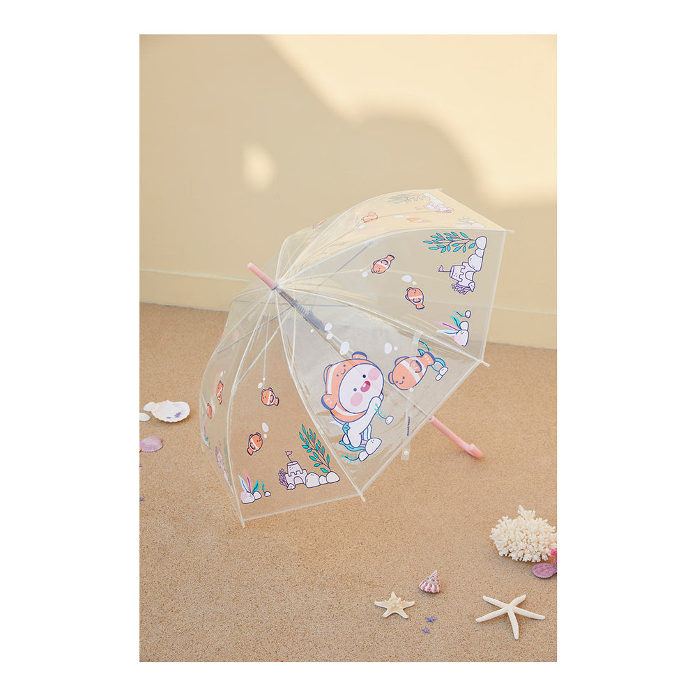 Kakao Friends - Ocean Vibe Apeach Transparent Umbrella