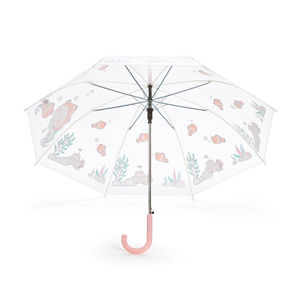 Kakao Friends - Ocean Vibe Apeach Transparent Umbrella
