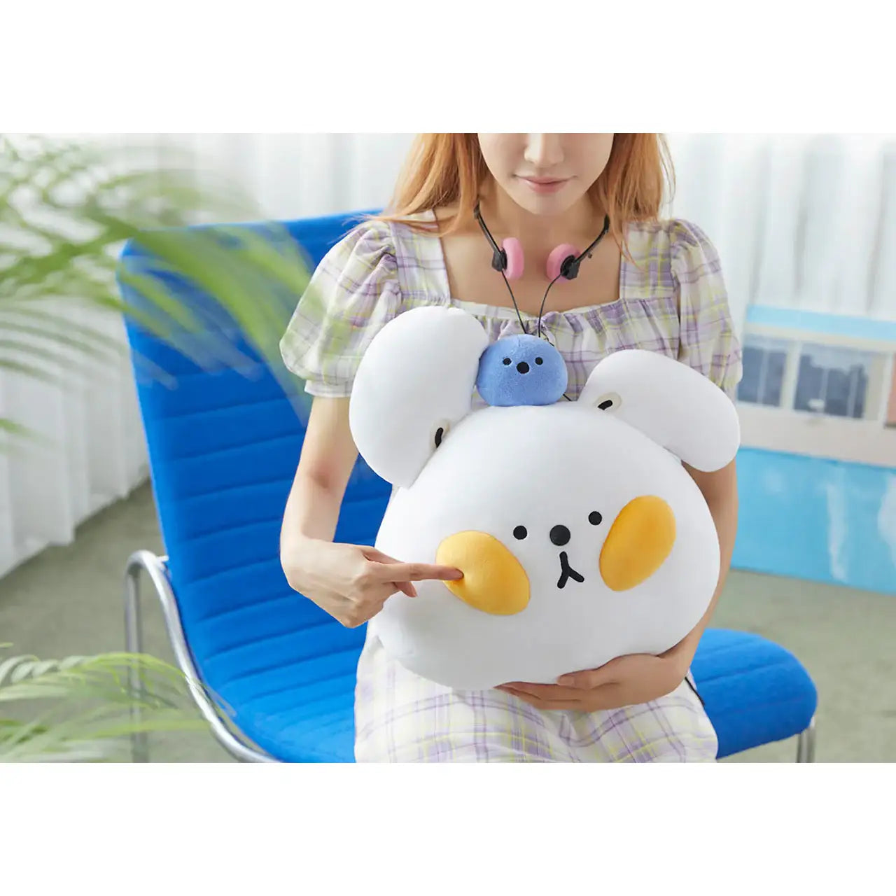 Kakao Friends - AnkokoAnko Face Soft Cushion - Kakao Friends - Plush - Harumio