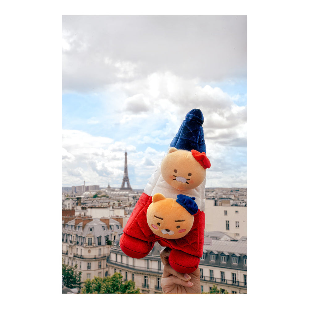 Kakao Friends - Paris Edition Eiffel Tower Plush Doll Set