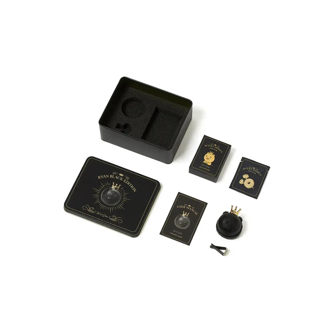 Kakao Friends x DE:Project - Ryan Black Edition Car Air Freshener Set - Kakao Friends x DE:Project - Home & Living, Accessories - Harumio