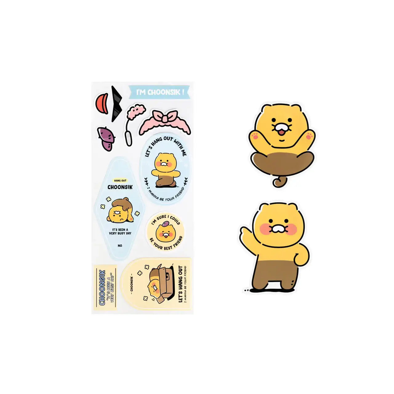 Kakao Friends - Choonsik 11" PVC Tablet Pouch - Kakao Friends - Accessories - Harumio