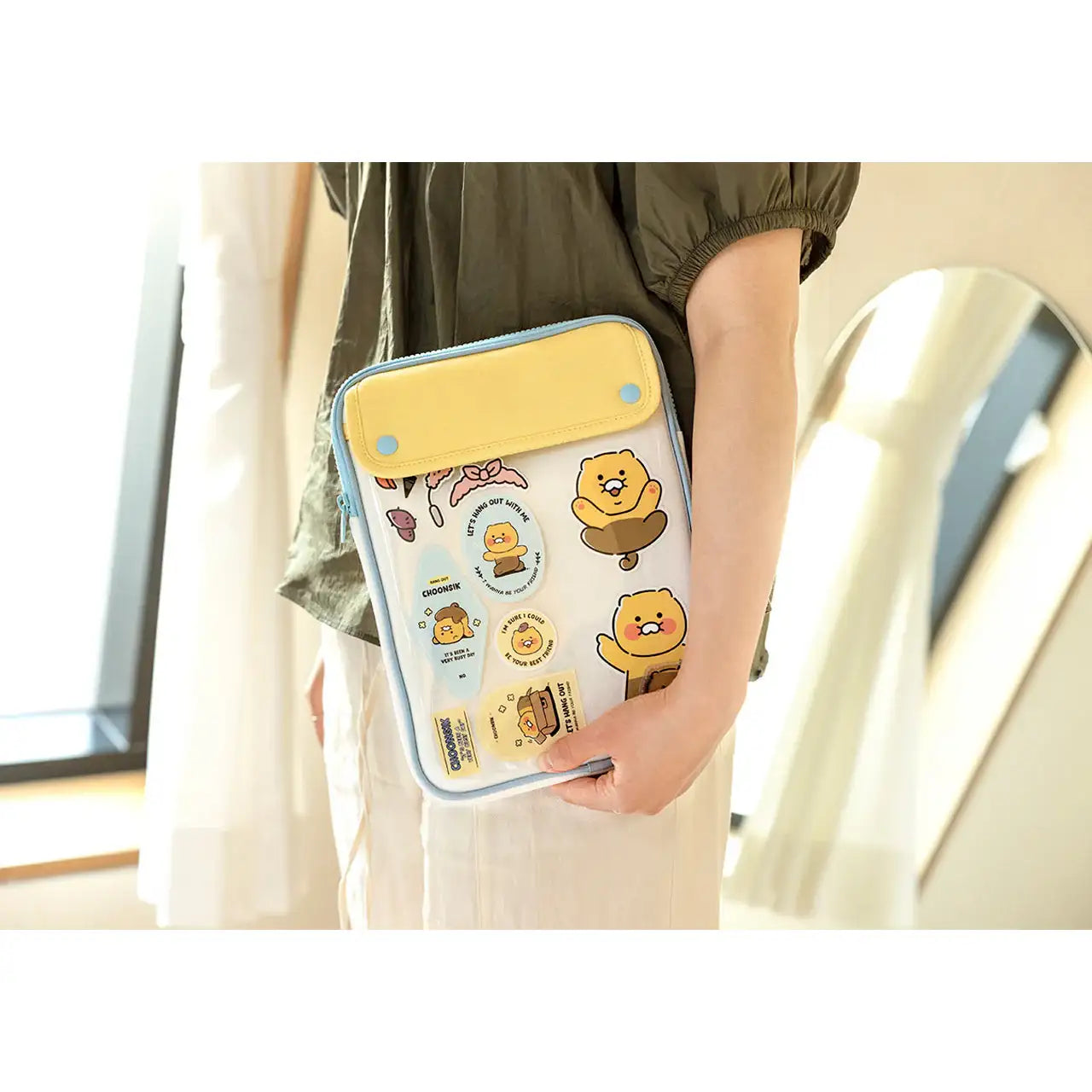 Kakao Friends - Choonsik 11" PVC Tablet Pouch - Kakao Friends - Accessories - Harumio