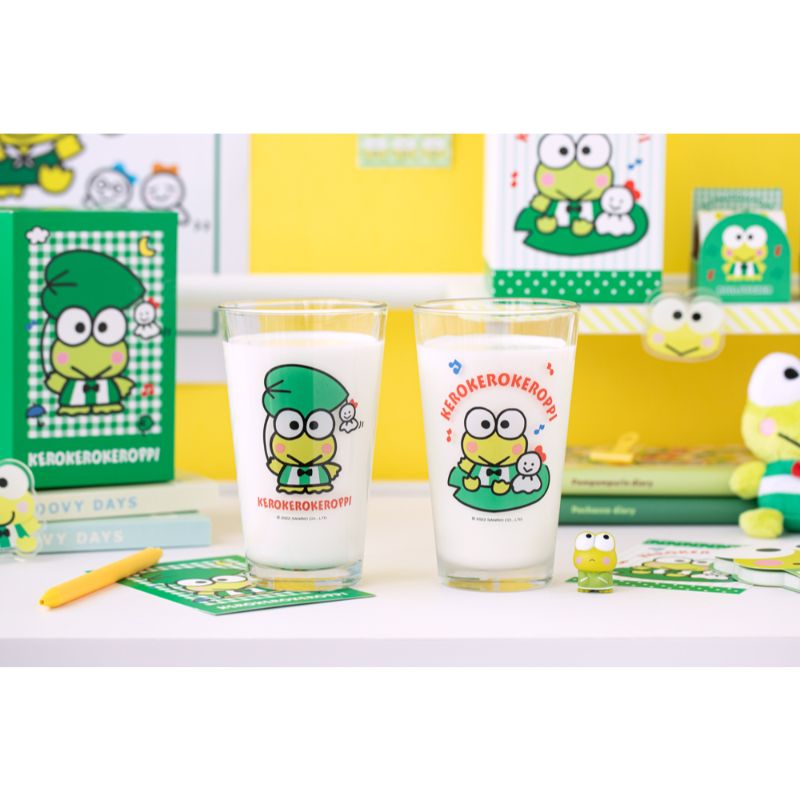 Sanrio x 10x10 - Kerokerokeroppi Glass Cup