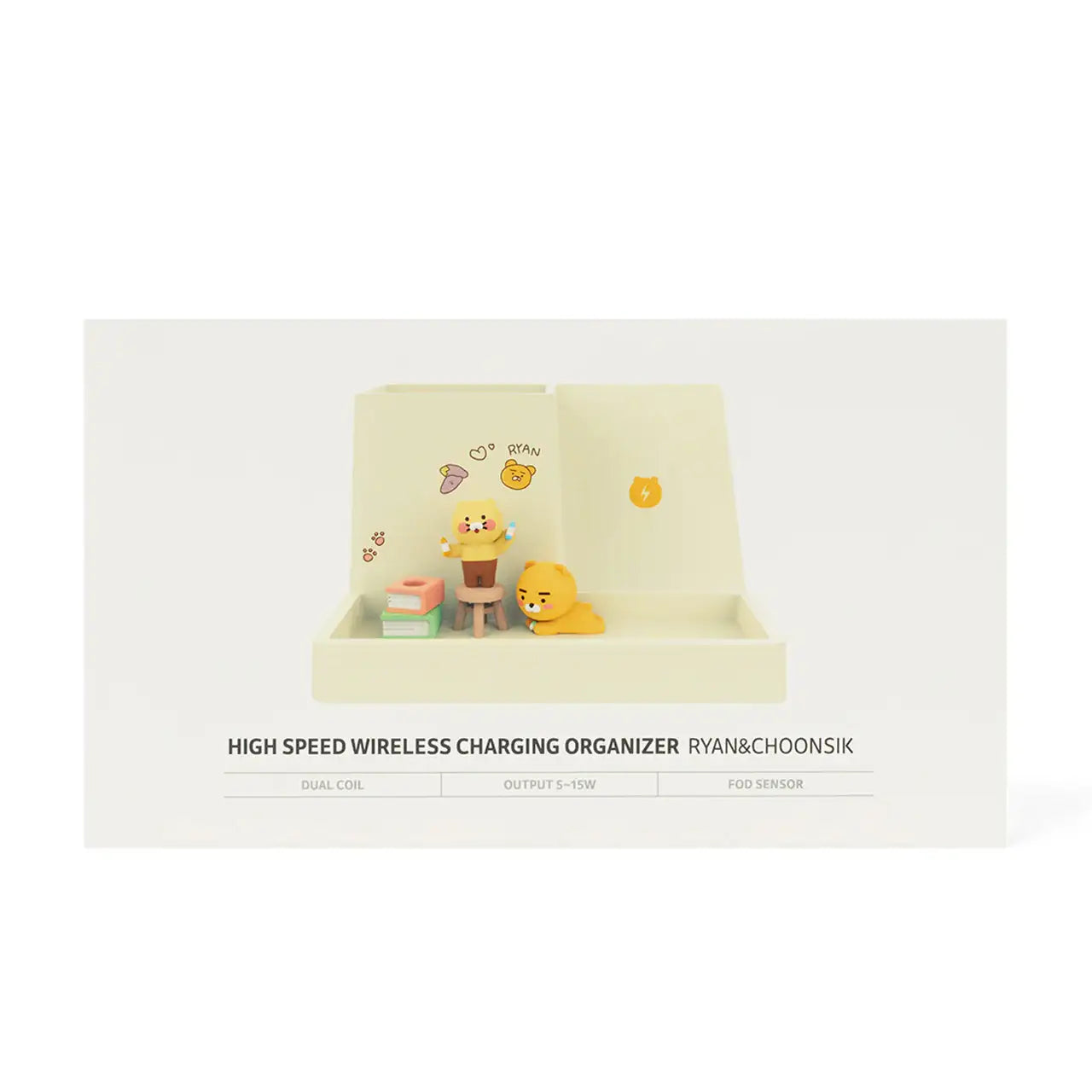 Kakao Friends - Ryan & Choonsik High Speeds Wireless Charging Organizer - Kakao Friends - Accessories - Harumio