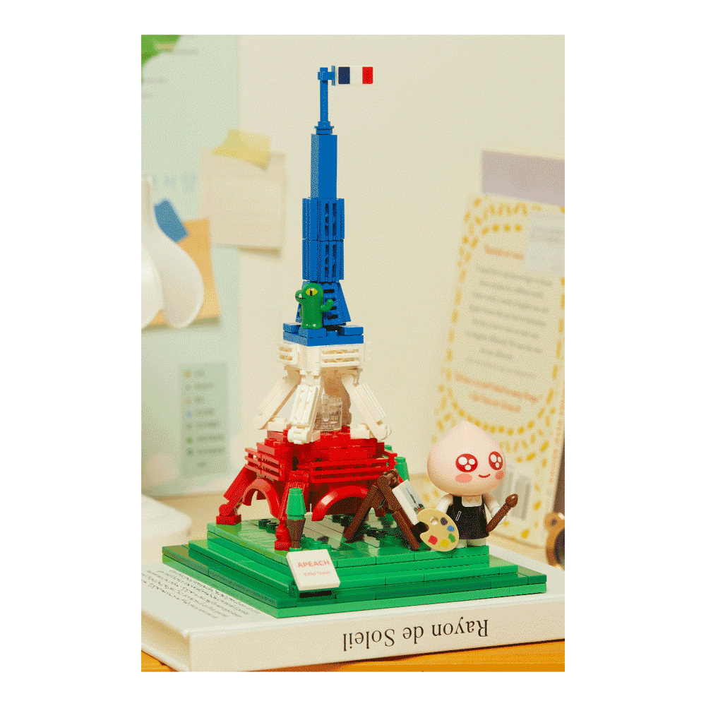 Kakao Friends - Apeach Eiffel Tower Brick Figure