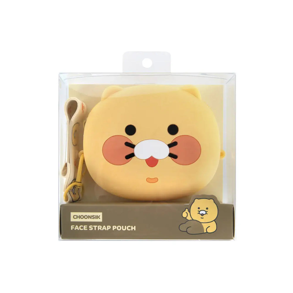 Kakao Friends - Choonsik Face Strap Pouch - Kakao Friends - Pouches - Harumio
