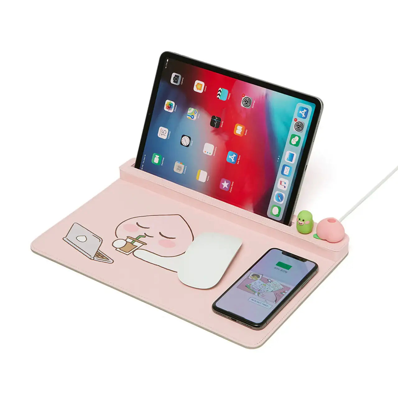 Kakao Friends - Wireless Charging Mouse Pad Organizer - Kakao Friends - Home & Living, Accessories - Harumio