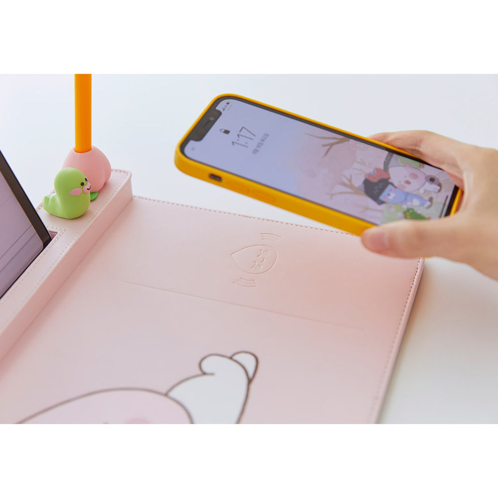 Kakao Friends - Wireless Charging Mouse Pad Organizer