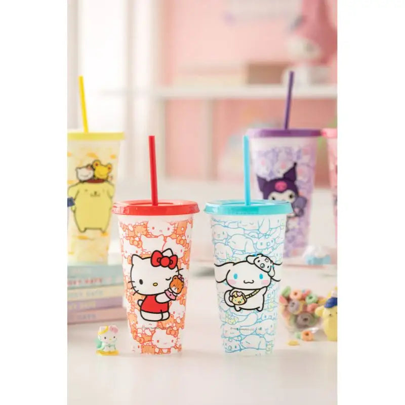 Sanrio x 10x10 - Sanrio Characters Reusable Cold Cup Set Ver 2 - Sanrio - Home & Living - Harumio