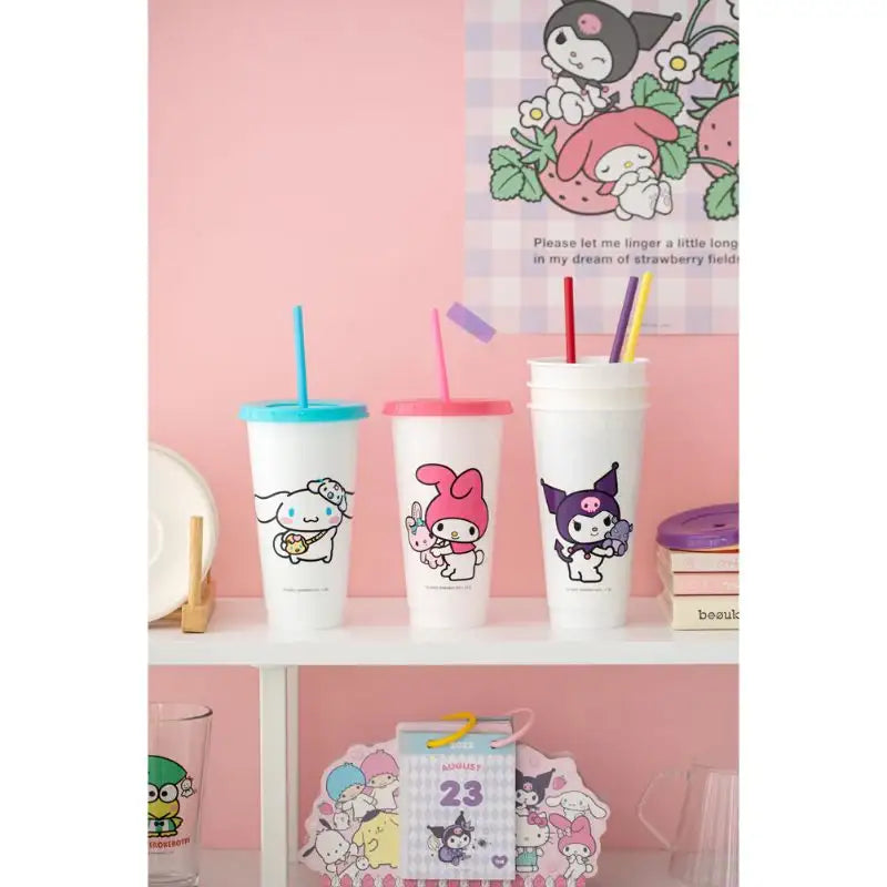 Sanrio x 10x10 - Sanrio Characters Reusable Cold Cup Set Ver 2 - Sanrio - Home & Living - Harumio