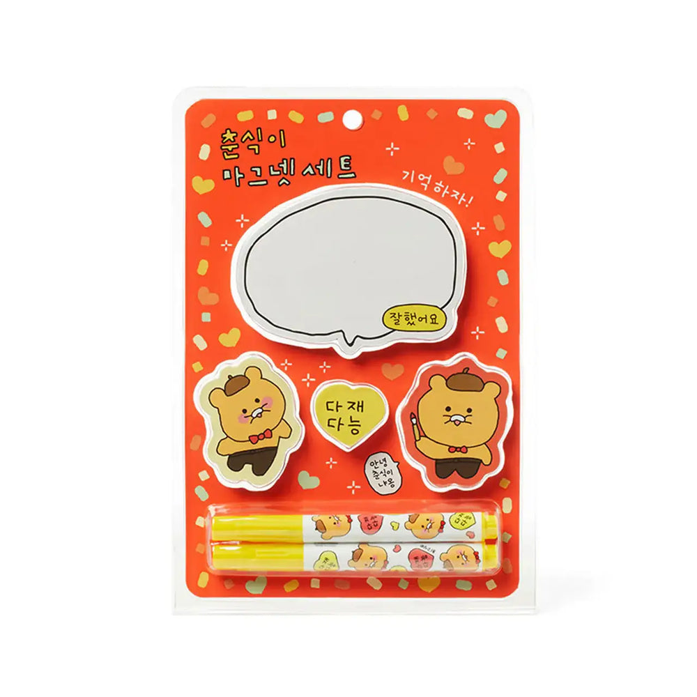 Kakao Friends - Choonsik Magnet & Board Marker Set - Kakao Friends - Home & Living, Accessories - Harumio