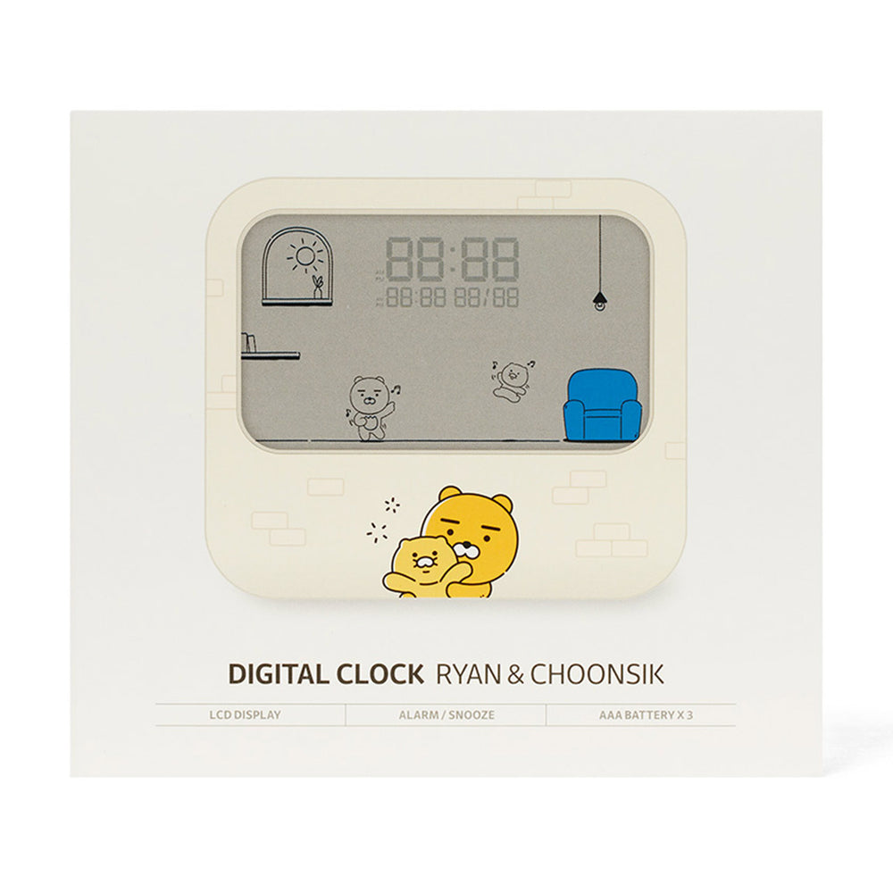 Kakao Friends - Ryan & Choonsik Digital Clock