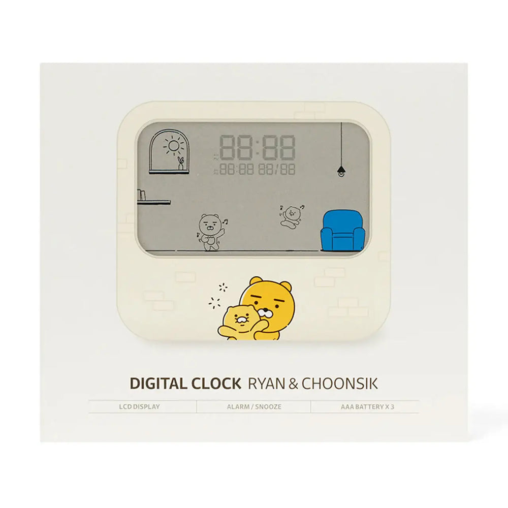 Kakao Friends - Ryan & Choonsik Digital Clock - Kakao Friends - Home & Living, Accessories - Harumio