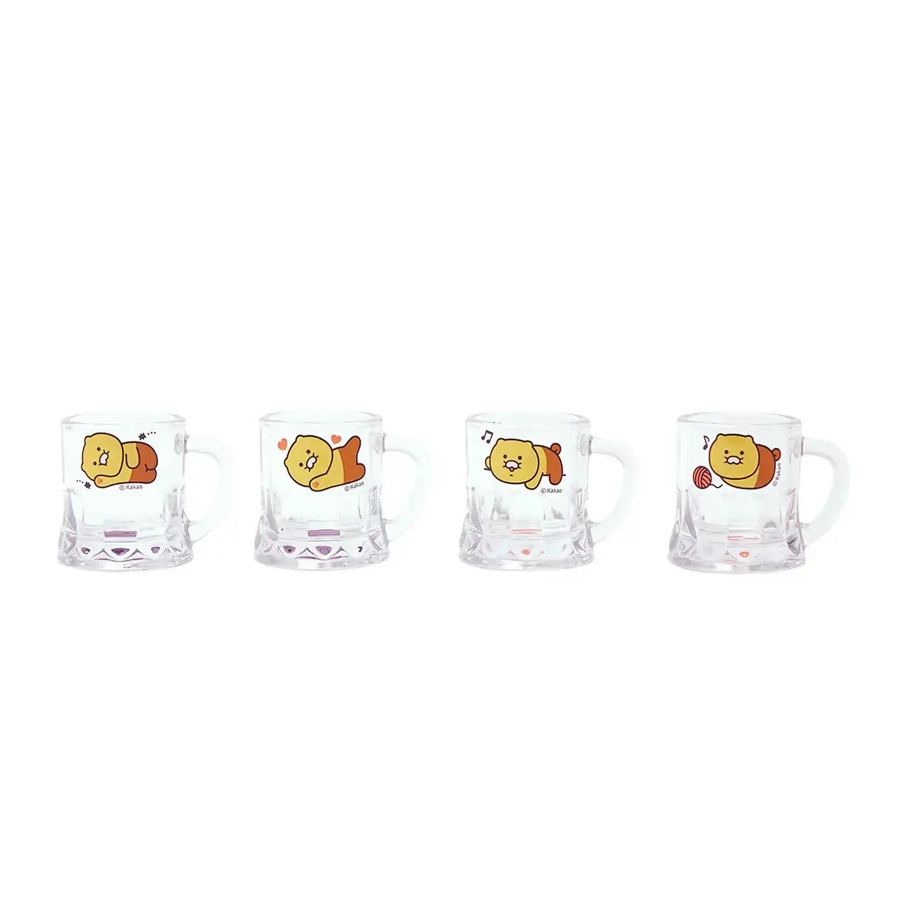 Kakao Friends - Choonsik Mini Hope Soju Glass Set (4 Pcs) - Kakao Friends - Home & Living, Accessories - Harumio