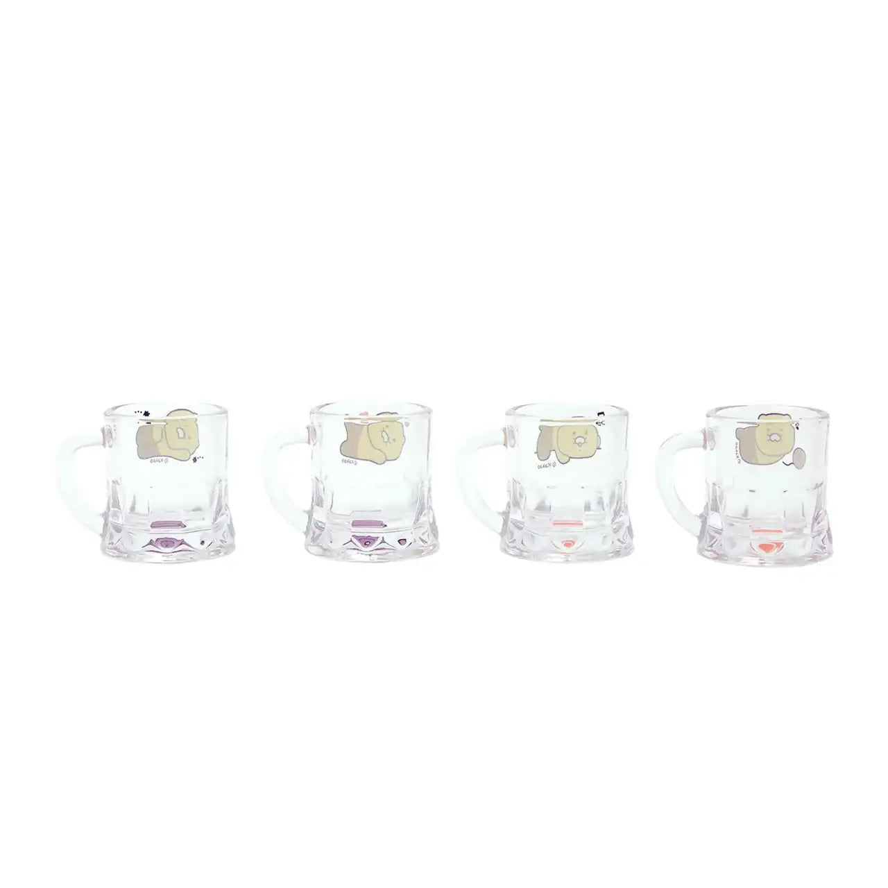 Kakao Friends - Choonsik Mini Hope Soju Glass Set (4 Pcs) - Kakao Friends - Home & Living, Accessories - Harumio