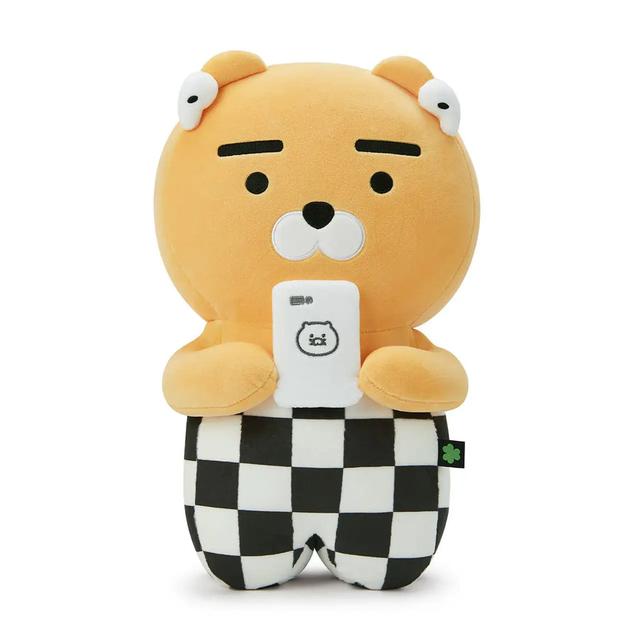 Kakao Friends - Every Yay! Ryan Checkerboard Flat Pillow - Kakao Friends - Plush - Harumio