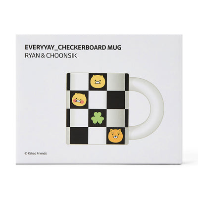 Kakao Friends - EveryYay Ryan & Choonsik Checkerboard Mug