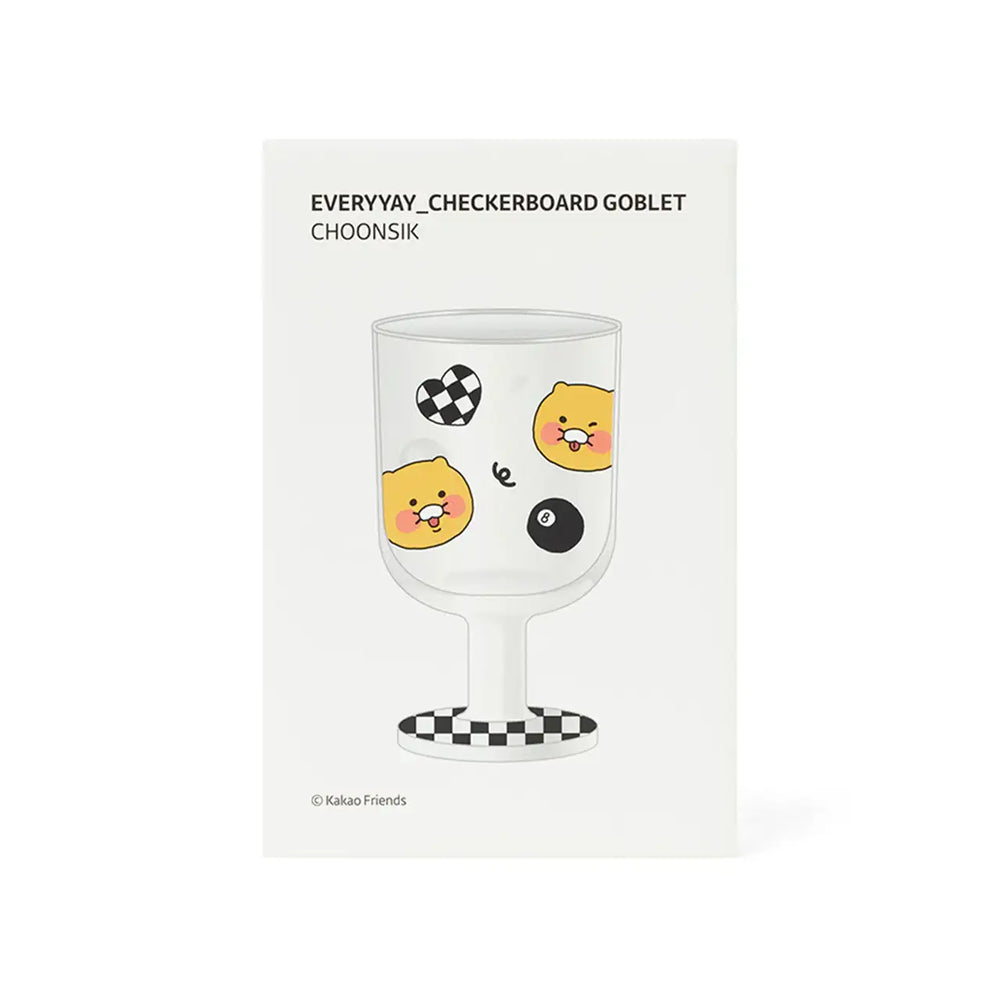 Kakao Friends - EveryYay Choonsik Checkerboard Goblet - Kakao Friends - Home & Living, Accessories - Harumio
