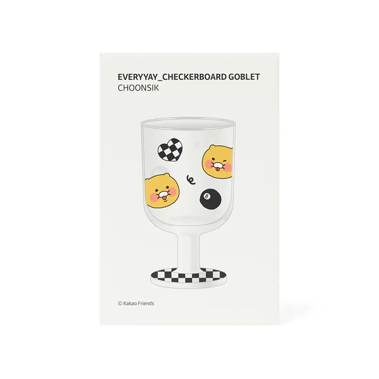 Kakao Friends - EveryYay Choonsik Checkerboard Goblet - Kakao Friends - Home & Living, Accessories - Harumio