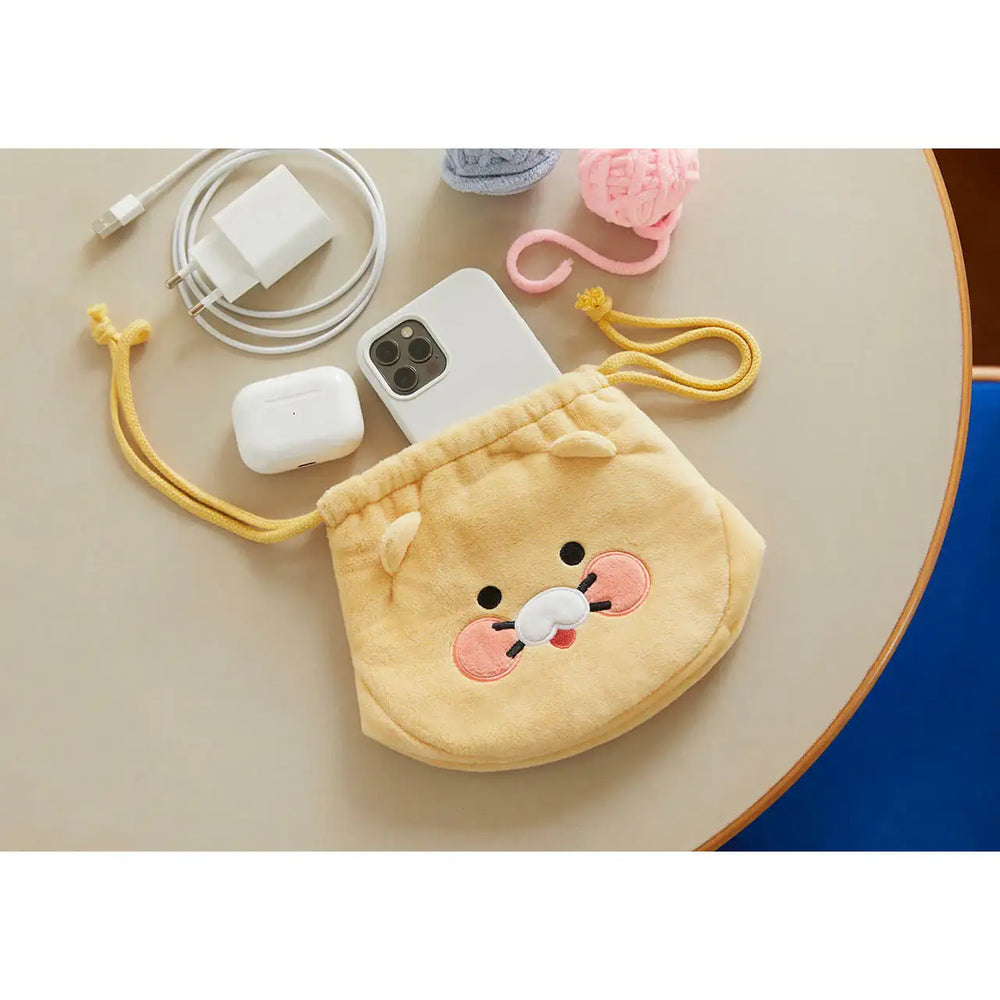 Kakao Friends - Choonsik Face Pouch - Kakao Friends - Pouches - Harumio