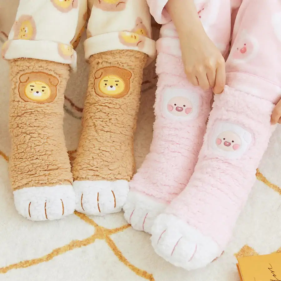 Kakao Friends - Little Puppy Club Fleece Boots - Kakao Friends - Clothing - Harumio