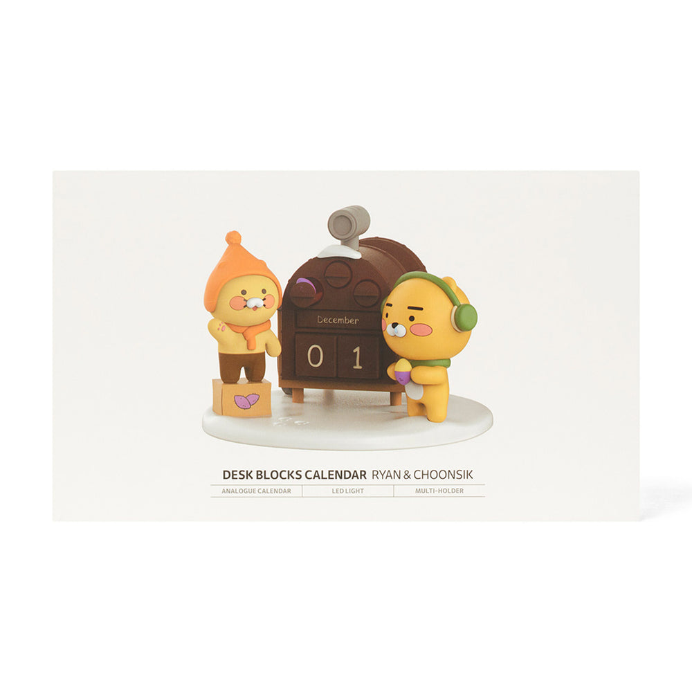 Kakao Friends - Ryan & Choonsik Wintery Desk Blocks Calendar