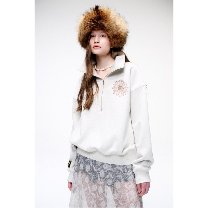 Mardi Mercredi - Half Zip Up Flower – Harumio