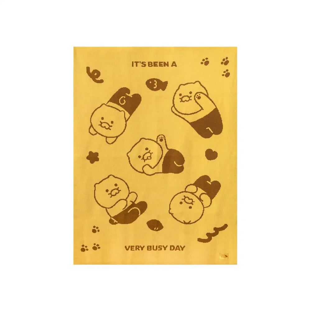 Kakao Friends - Choonsik Knitted Blanket - Kakao Friends - Home & Living, Accessories - Harumio