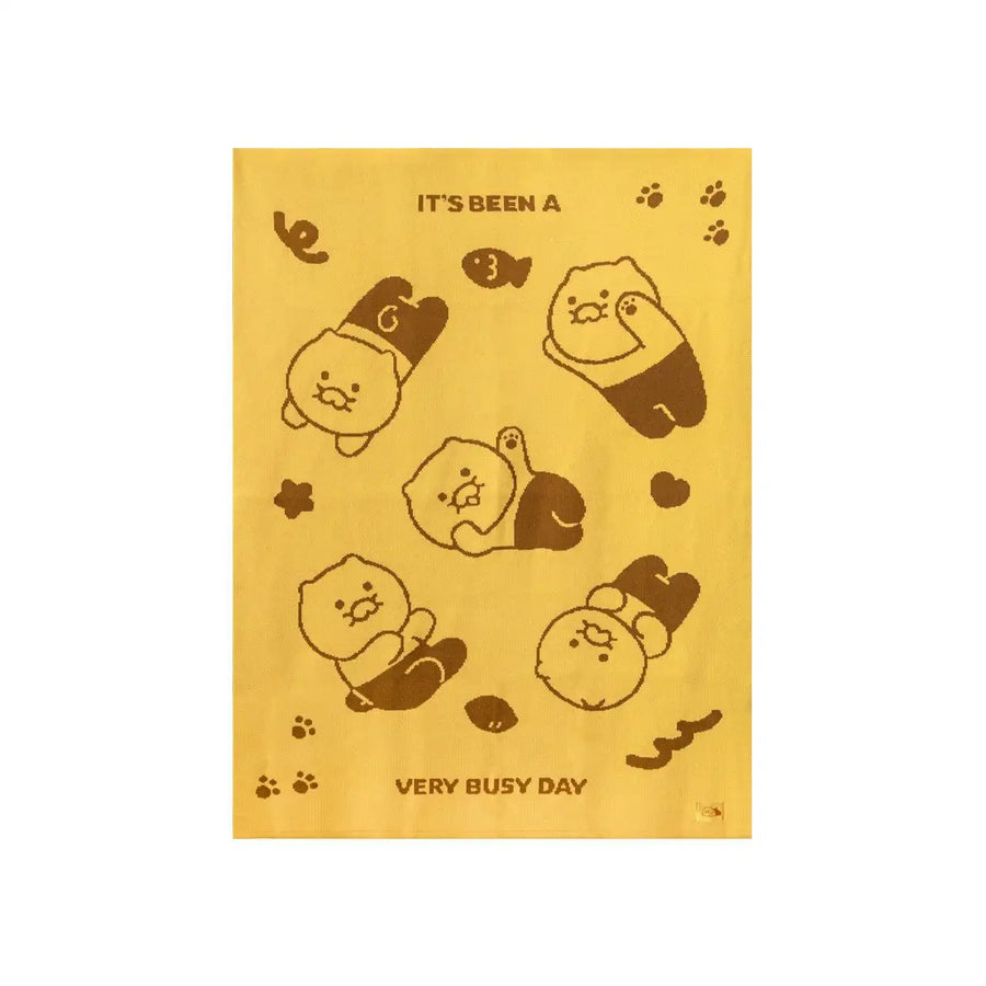 Kakao Friends - Choonsik Knitted Blanket - Kakao Friends - Home & Living, Accessories - Harumio