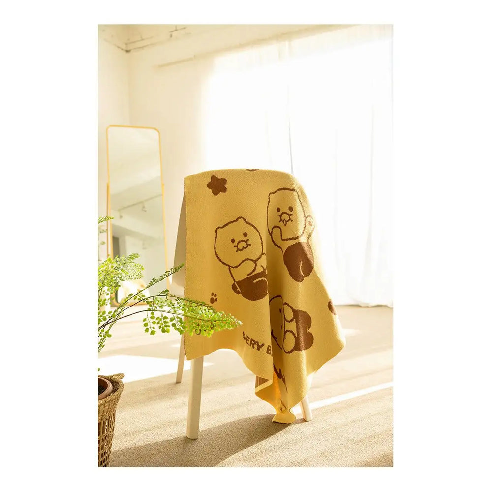 Kakao Friends - Choonsik Knitted Blanket - Kakao Friends - Home & Living, Accessories - Harumio