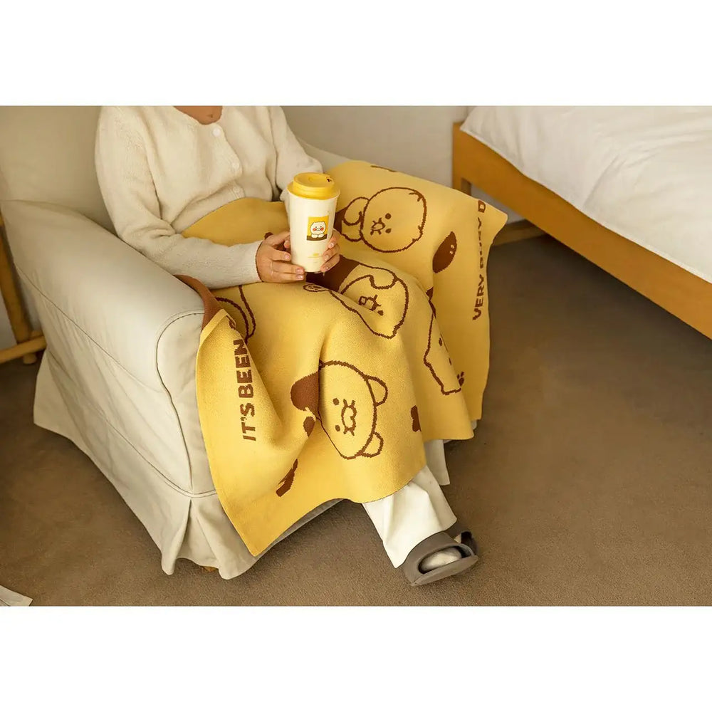 Kakao Friends - Choonsik Knitted Blanket - Kakao Friends - Home & Living, Accessories - Harumio
