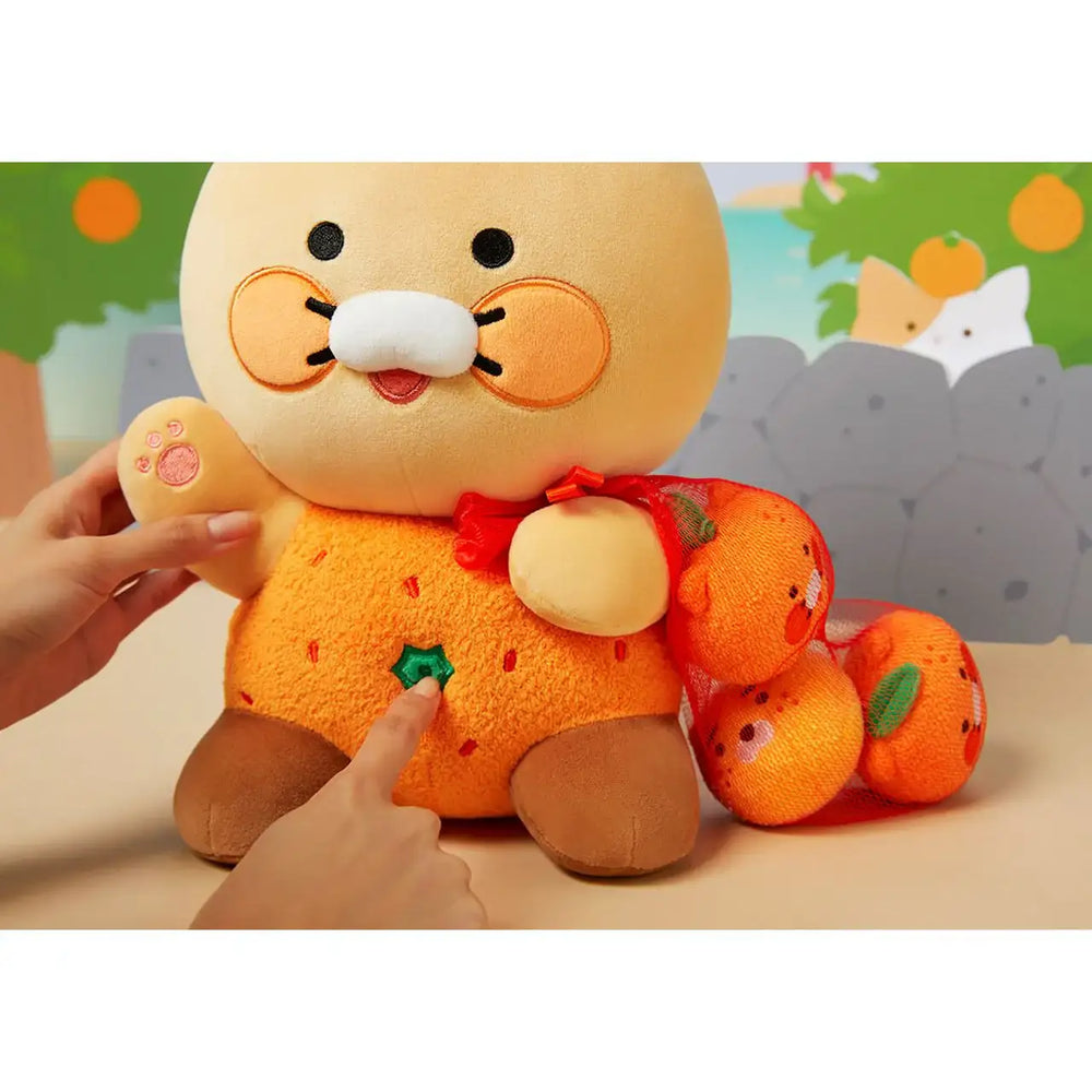 Kakao Friends - Choonsik Jeju Edition Tangerine Net Plush Doll - Kakao Friends - Home & Living, Accessories - Harumio