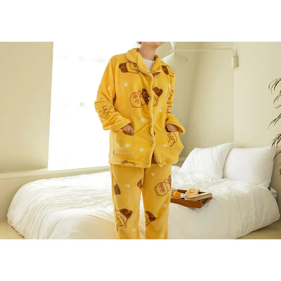 Kakao Friends - Choonsik Sleep Pajamas Set - Kakao Friends - Clothing - Harumio