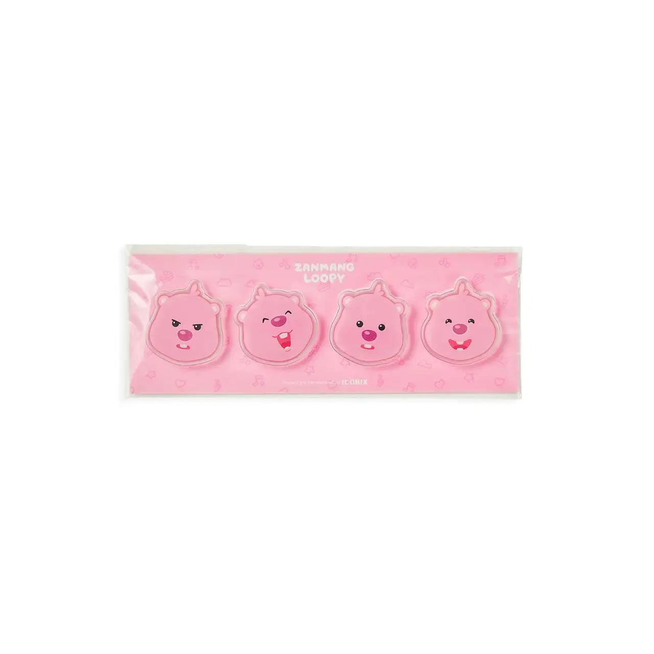 Kakao Friends x Zanmang Loopy - Acrylic Magnet Set (4 pcs) - Kakao Friends - Acrylic Magnet - Harumio