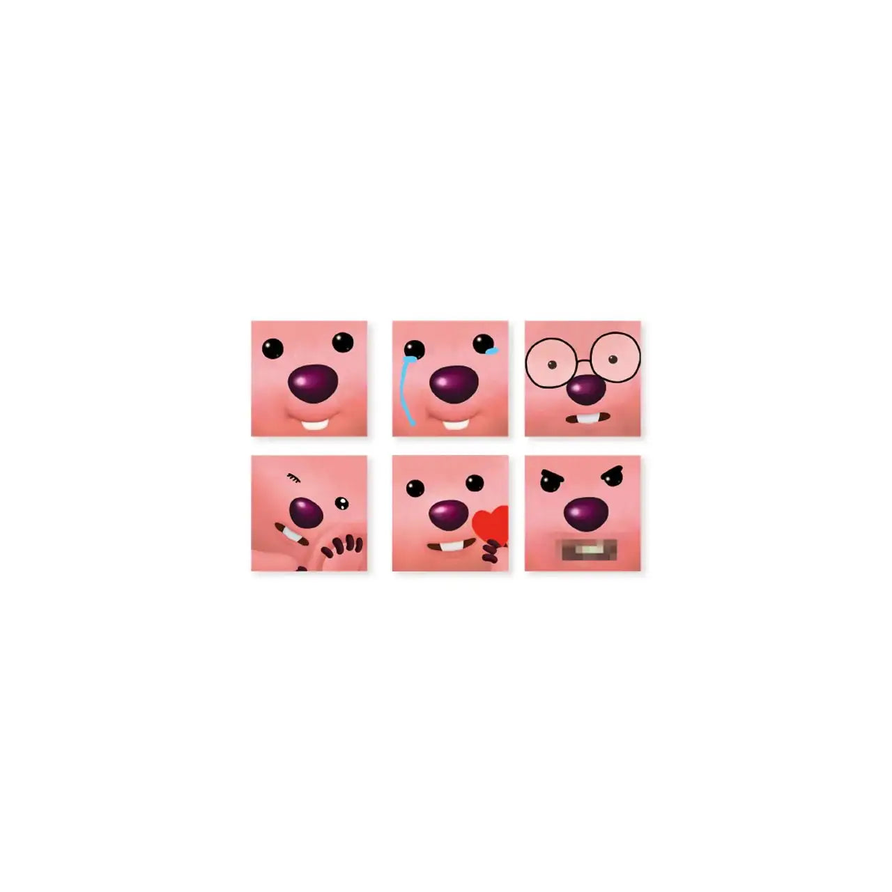 Kakao Friends x Zanmang Loopy - Deco Face Sticker - Kakao Friends - Sticker - Harumio