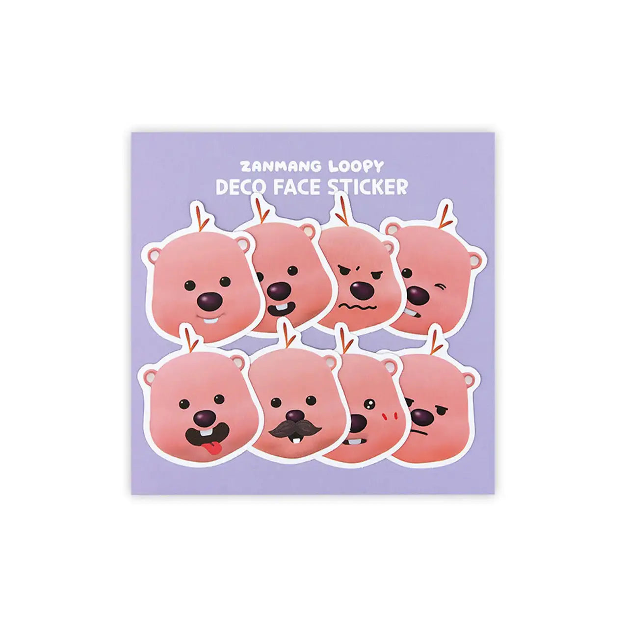 Kakao Friends x Zanmang Loopy - Paper Deco Face Sticker - Kakao Friends x Zanmang Loopy - Home & Living, Accessories - Harumio