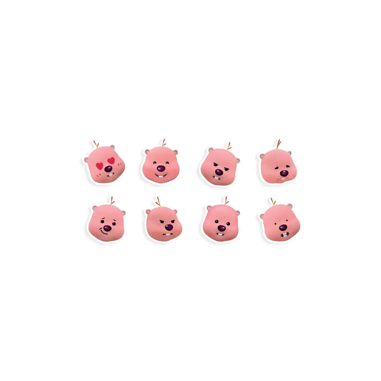 Kakao Friends x Zanmang Loopy - Deco Face Sticker - Kakao Friends - Sticker - Harumio
