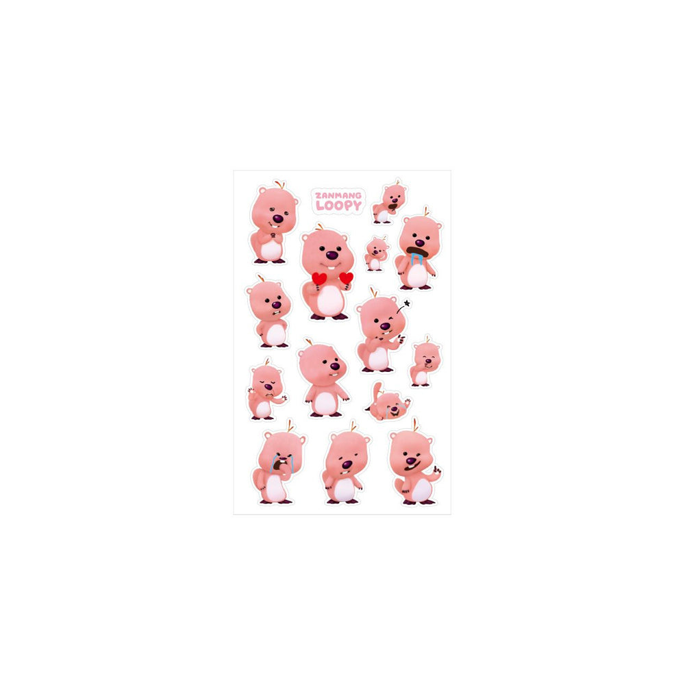 Kakao Friends x Zanmang Loopy - Jazzy Clear Sticker